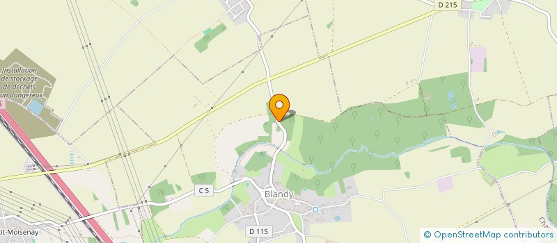 localisation de l'entreprise MONSIEUR BRICE KAZI TANI  BLANDY