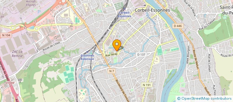 localisation de l'entreprise MONSIEUR BRICE KIESSE-MIAYINGANI  CORBEIL-ESSONNES