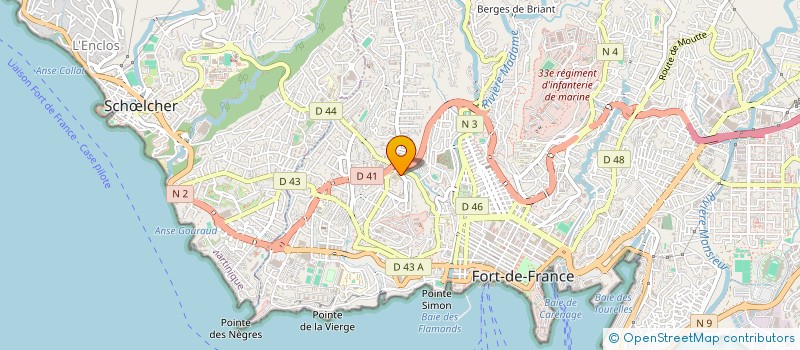 localisation de l'entreprise MONSIEUR BRICE L'AZOU  FORT-DE-FRANCE