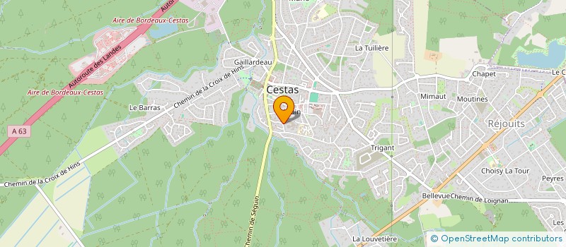 localisation de l'entreprise MONSIEUR BRICE LARAT à CANEJAN