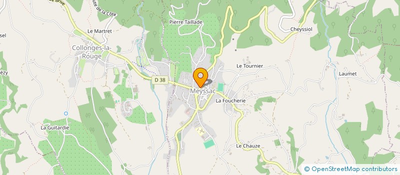 localisation de l'entreprise MONSIEUR BRICE LE MOGNE  MEYSSAC