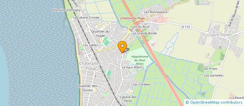 localisation de l'entreprise MONSIEUR BRICE LEBRUN à CHATELAILLON-PLAGE