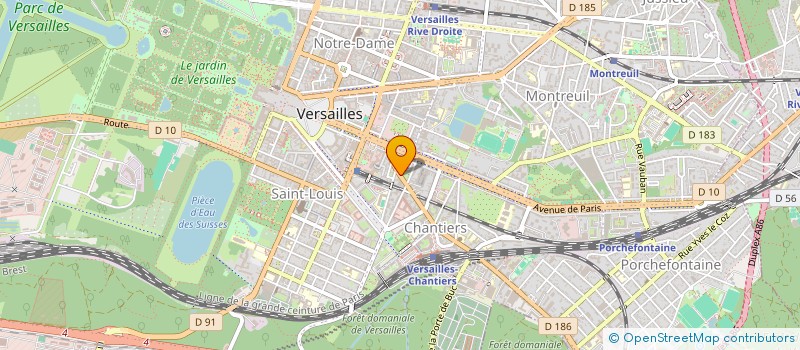 localisation de l'entreprise MONSIEUR BRICE LEFEBVRE à VERSAILLES