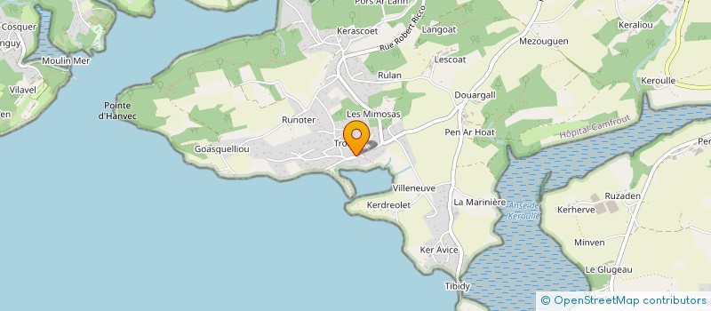 localisation de l'entreprise MONSIEUR BRICE LOSSOUARN  HOPITAL-CAMFROUT