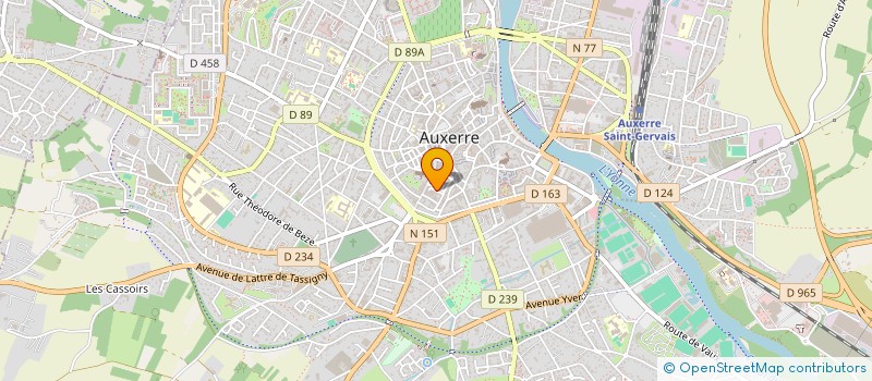 localisation de l'entreprise MONSIEUR BRICE LOURY  AUXERRE