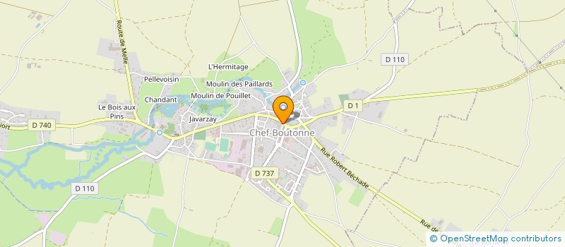 localisation de l'entreprise MONSIEUR BRICE MAITRE à CHEF-BOUTONNE