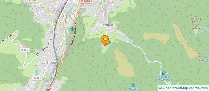 localisation de l'entreprise MONSIEUR BRICE MALAISE  BAREMBACH