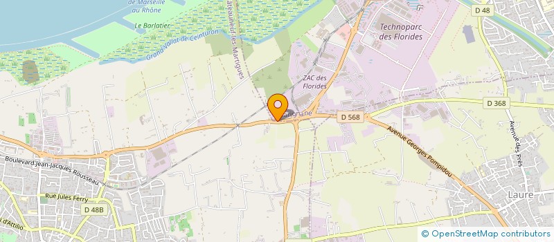 localisation de l'entreprise MONSIEUR BRICE MALLART  CHATEAUNEUF-LES-MARTIGUES