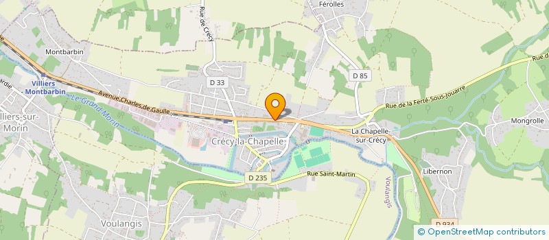 localisation de l'entreprise MONSIEUR BRICE MARIE - JOSEPH  CRECY-LA-CHAPELLE