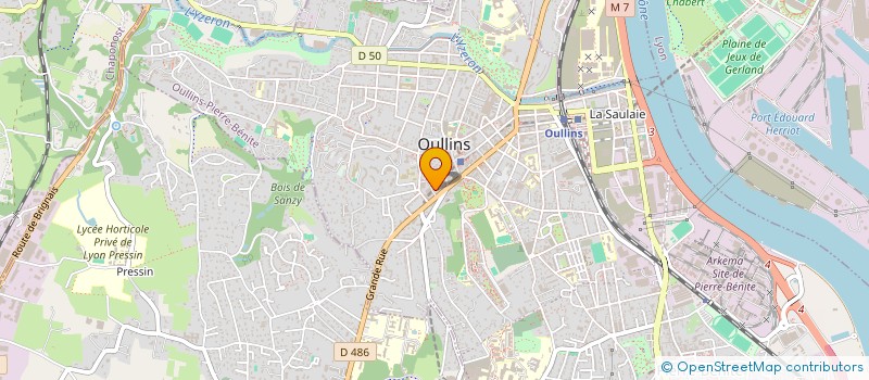 localisation de l'entreprise MONSIEUR BRICE MARINIER  OULLINS-PIERRE-BENITE