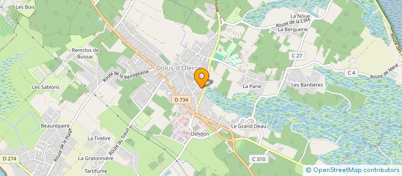 localisation de l'entreprise MONSIEUR BRICE MARIONNEAU  DOLUS-D'OLERON