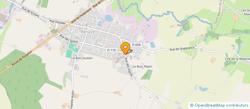 localisation de l'entreprise MONSIEUR BRICE MARSOLLIER  RENAZE