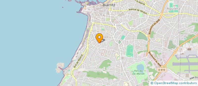 localisation de l'entreprise MONSIEUR BRICE MARTIN  BIARRITZ