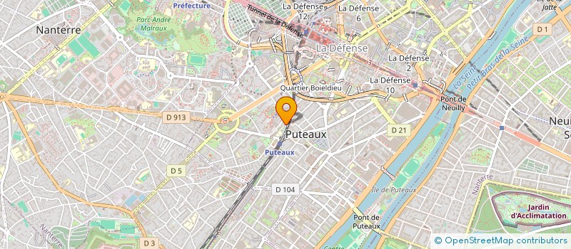 localisation de l'entreprise MONSIEUR BRICE MARTINELLI  PUTEAUX