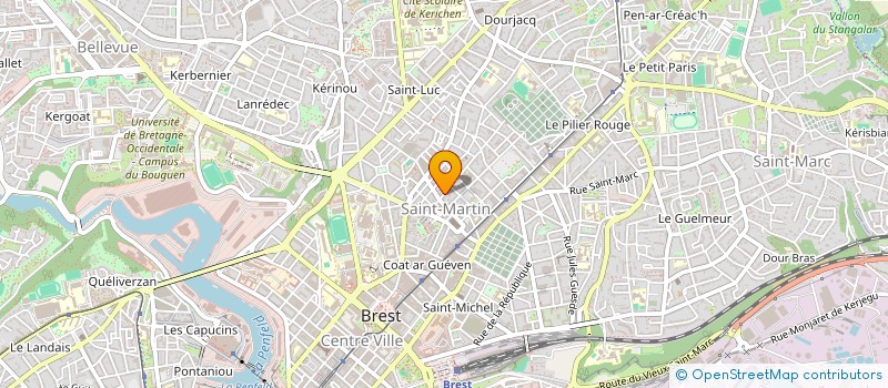 localisation de l'entreprise MONSIEUR BRICE MARTINS à BREST