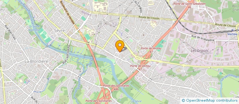 localisation de l'entreprise MONSIEUR BRICE MAUDOUX  VERTOU