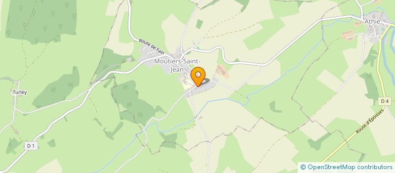 localisation de l'entreprise MONSIEUR BRICE MAUGUERET à MOUTIERS-SAINT-JEAN