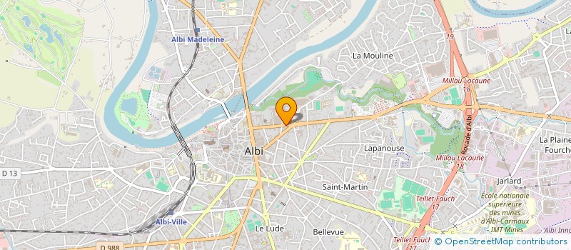 localisation de l'entreprise MONSIEUR BRICE MAUREL à ALBI