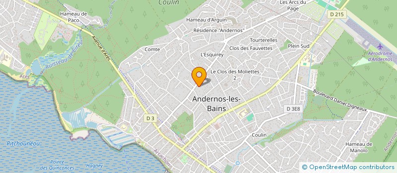 localisation de l'entreprise MONSIEUR BRICE MENA à ANDERNOS-LES-BAINS
