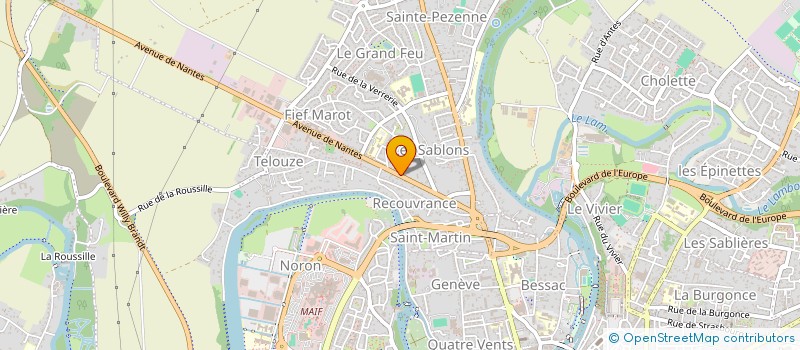 localisation de l'entreprise MONSIEUR BRICE MENIER  SAINT-MAIXENT-L'ECOLE