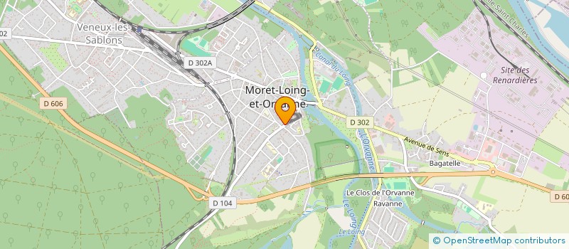 localisation de l'entreprise MONSIEUR BRICE MICHAU  MORET-LOING-ET-ORVANNE