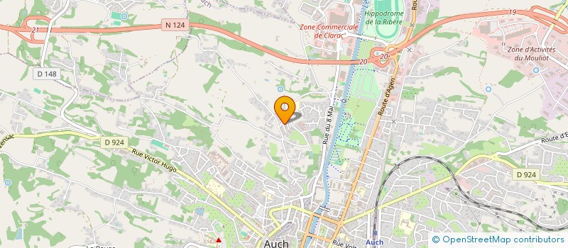 localisation de l'entreprise MONSIEUR BRICE MIENNE  AUCH