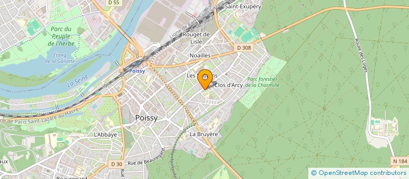 localisation de l'entreprise MONSIEUR BRICE MILCENT  POISSY