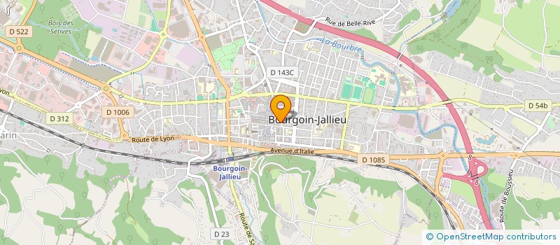 localisation de l'entreprise MONSIEUR BRICE MONTAGNIER à BOURGOIN-JALLIEU