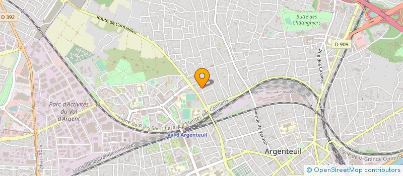 localisation de l'entreprise MONSIEUR BRICE MOREAU  ARGENTEUIL