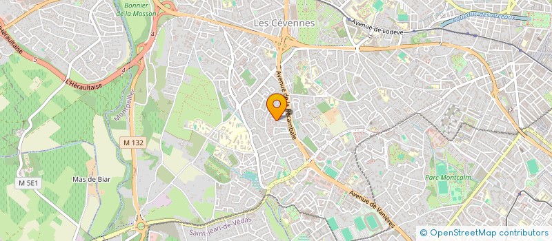 localisation de l'entreprise MONSIEUR BRICE MOURIES à MONTPELLIER