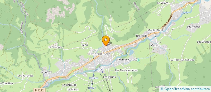 localisation de l'entreprise MONSIEUR BRICE MUFFAT MERIDOL à PRAZ-SUR-ARLY