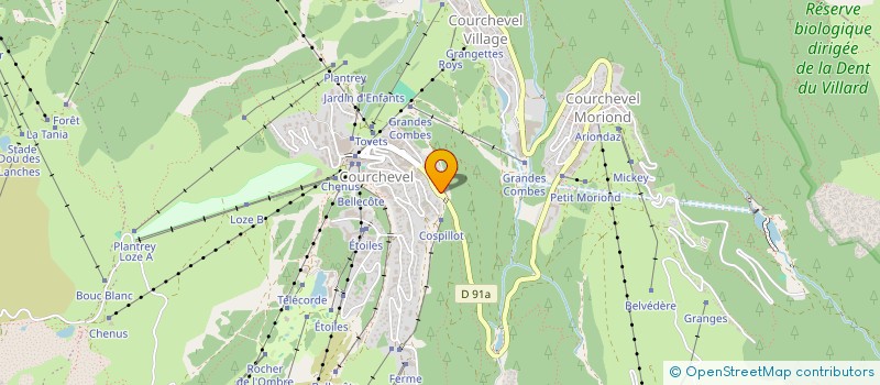 localisation de l'entreprise MONSIEUR BRICE MURE-RAVAUD à COURCHEVEL