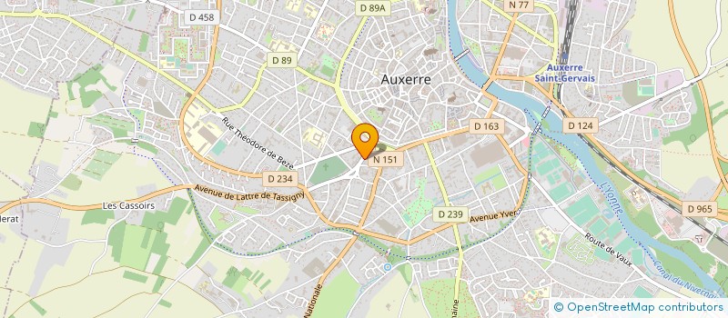 localisation de l'entreprise MONSIEUR BRICE NERMOND à AUXERRE