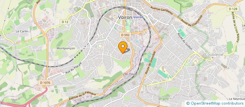 localisation de l'entreprise MONSIEUR BRICE NIMPHORT  VOIRON