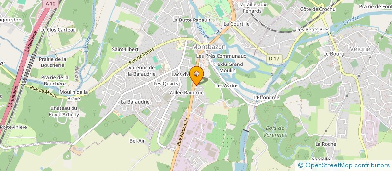 localisation de l'entreprise MONSIEUR BRICE NZENGUI KOUMBA  MONTBAZON