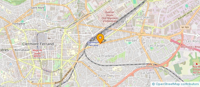 localisation de l'entreprise MONSIEUR BRICE OLIVIER  CLERMONT-FERRAND