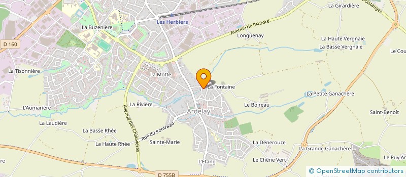 localisation de l'entreprise MONSIEUR BRICE PAVAGEAU à LES HERBIERS
