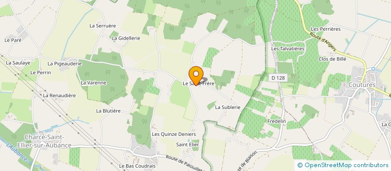 localisation de l'entreprise MONSIEUR BRICE PELERIN  BRISSAC LOIRE AUBANCE