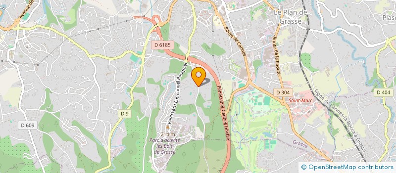 localisation de l'entreprise MONSIEUR BRICE PELLEGRIN  GRASSE