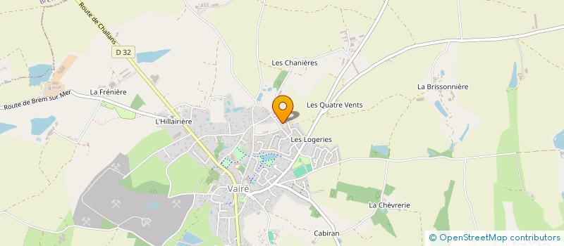 localisation de l'entreprise MONSIEUR BRICE PELLET  VAIRE