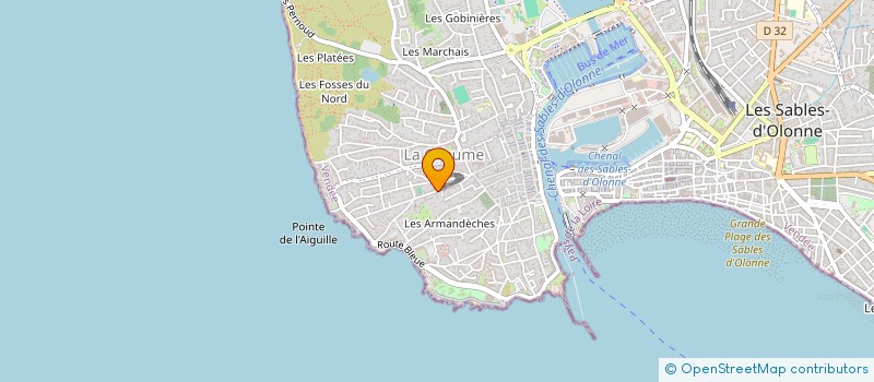 localisation de l'entreprise MONSIEUR BRICE PELTIER à LES SABLES D'OLONNE