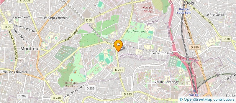 localisation de l'entreprise MONSIEUR BRICE POTHIN à MONTREUIL