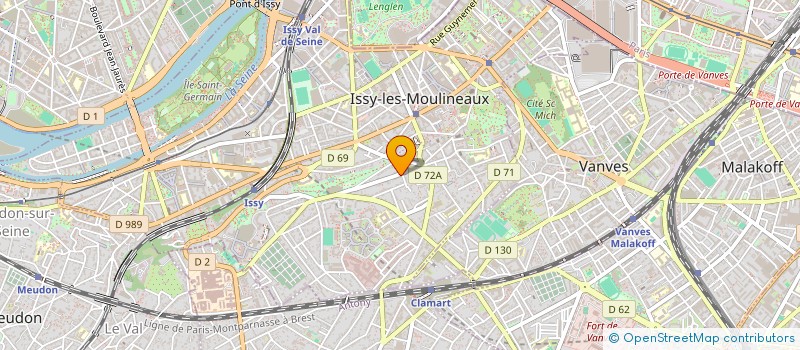 localisation de l'entreprise MONSIEUR BRICE RABAUD à ISSY-LES-MOULINEAUX