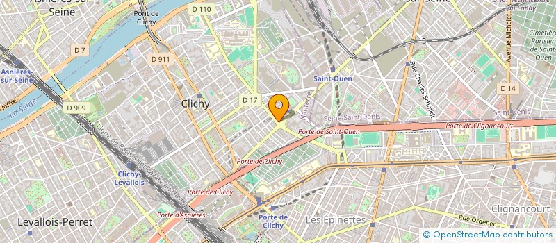 localisation de l'entreprise MONSIEUR BRICE RAJEIVA à CLICHY