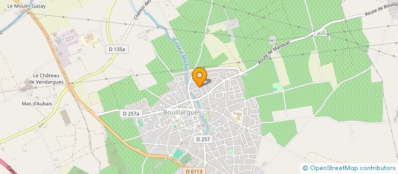 localisation de l'entreprise MONSIEUR BRICE RAOUX  BOUILLARGUES