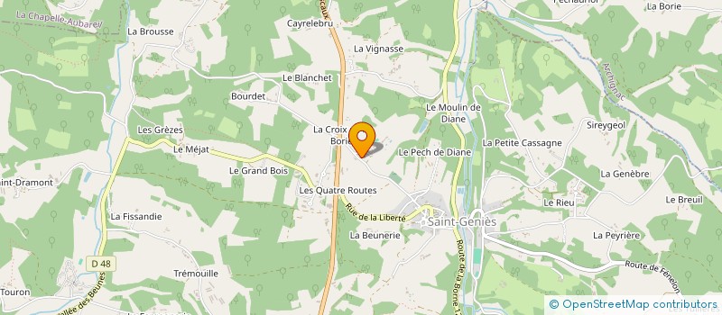 localisation de l'entreprise MONSIEUR BRICE REBUT  BAZAS