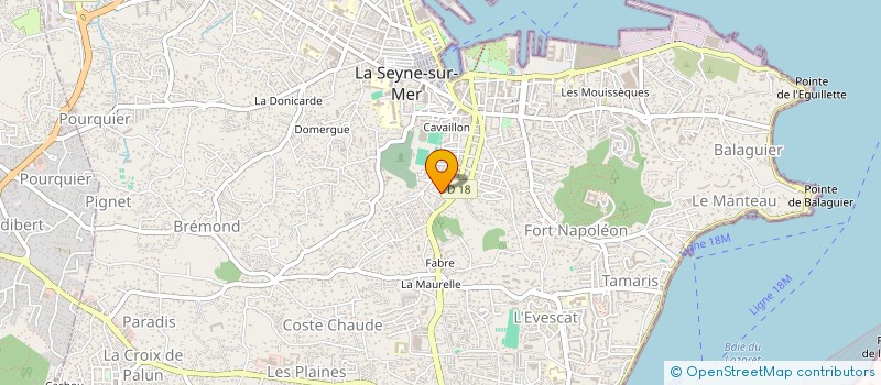localisation de l'entreprise MONSIEUR BRICE REYNAUD à LA SEYNE-SUR-MER