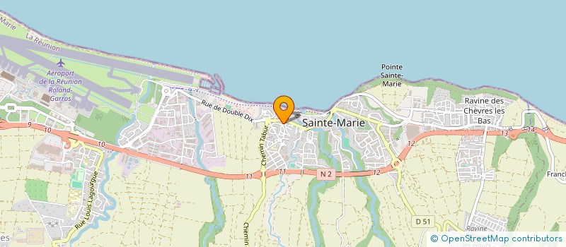 localisation de l'entreprise MONSIEUR BRICE RIVIERE à SAINTE-MARIE