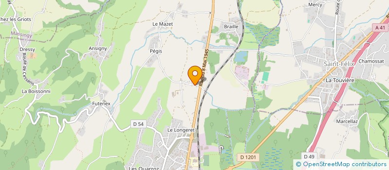 localisation de l'entreprise MONSIEUR BRICE ROGER  ENTRELACS