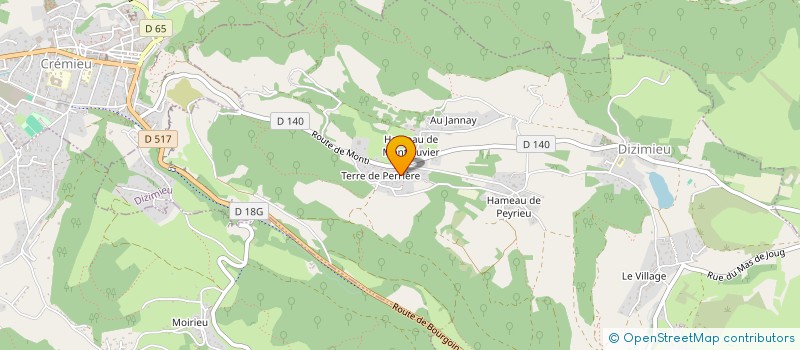 localisation de l'entreprise MONSIEUR BRICE ROQUET  DIZIMIEU